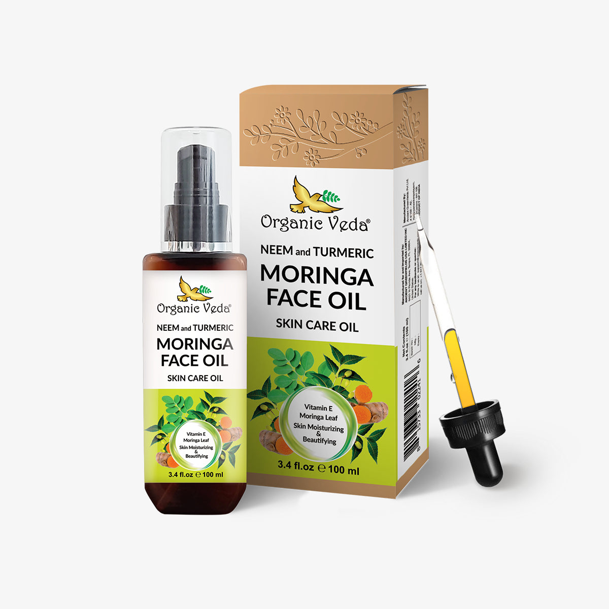 Neem & Turmeric Moringa Face & Body Oil