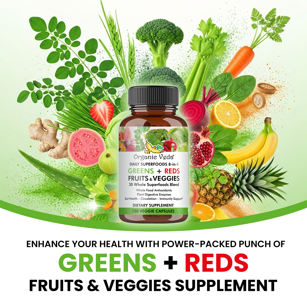 Superfoods Greens + Reds - Fruits & Veggies