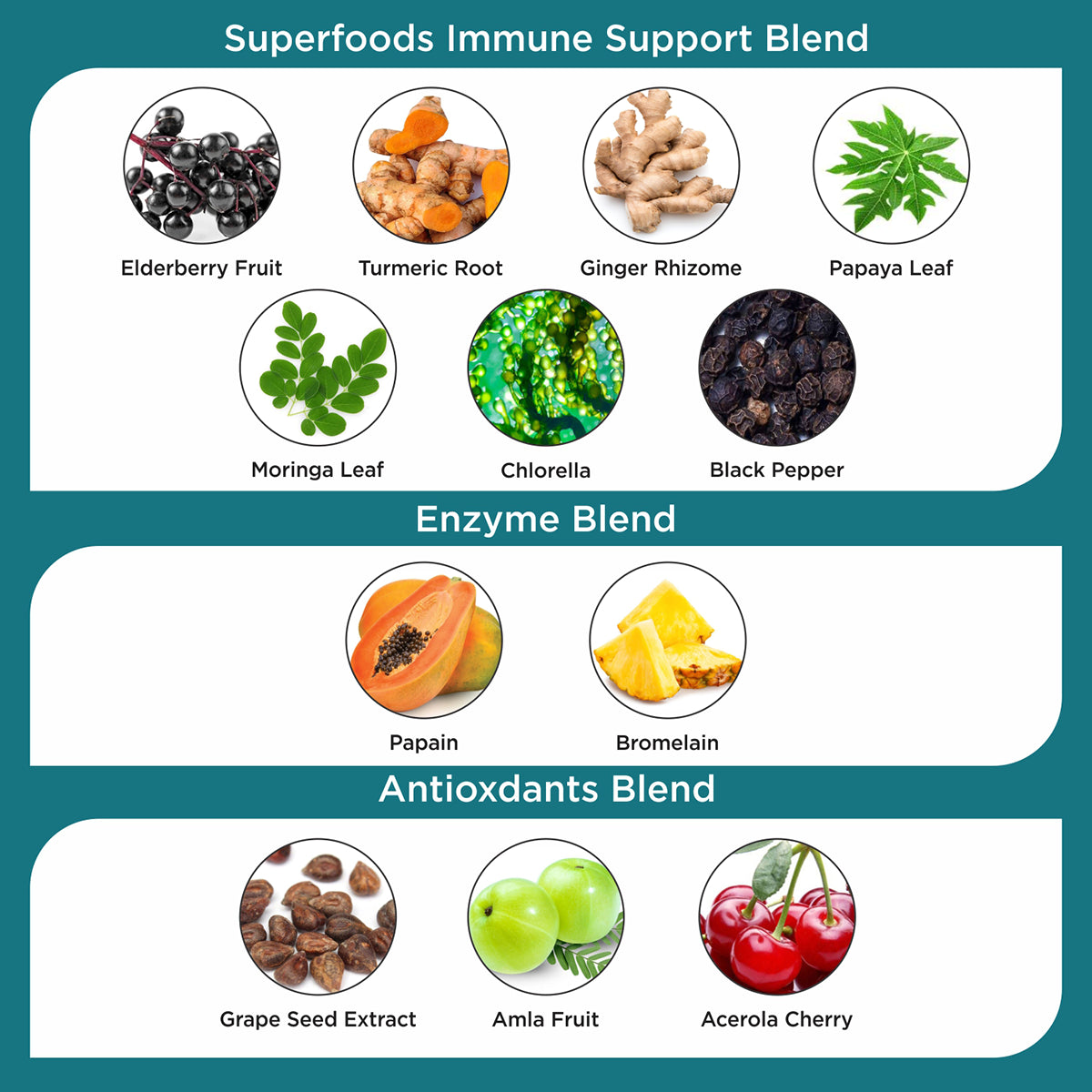 Elderberry Turmeric Chlorophyll Immune Capsules