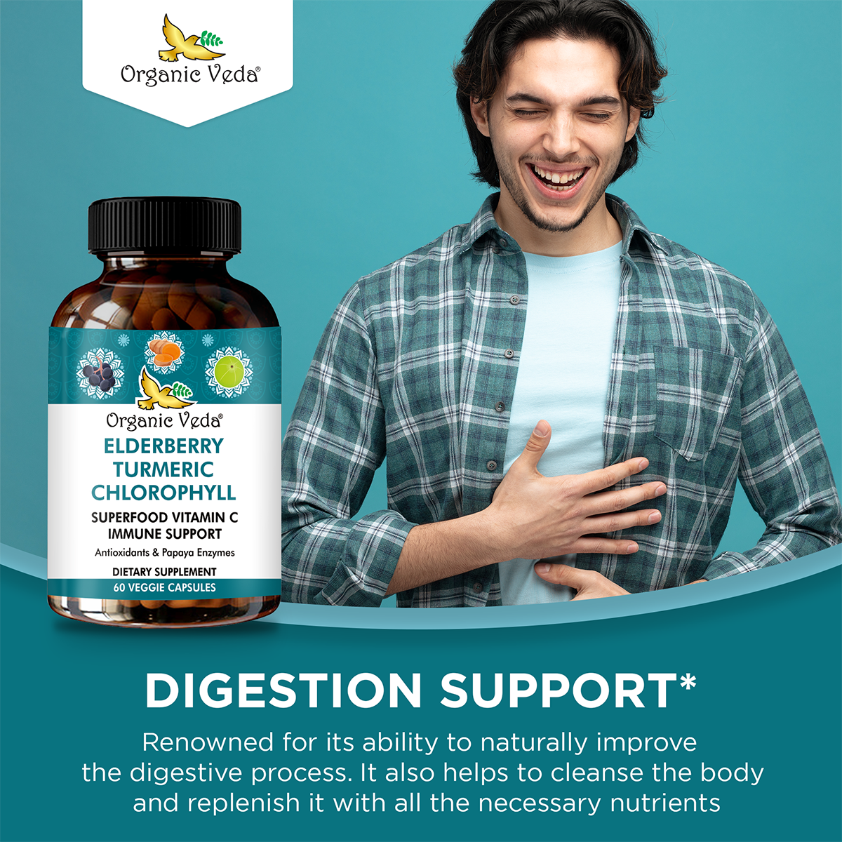 Elderberry Turmeric Chlorophyll Immune Capsules