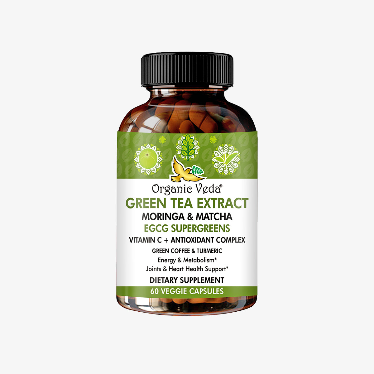 Green Tea Extract Moringa Matcha Capsules