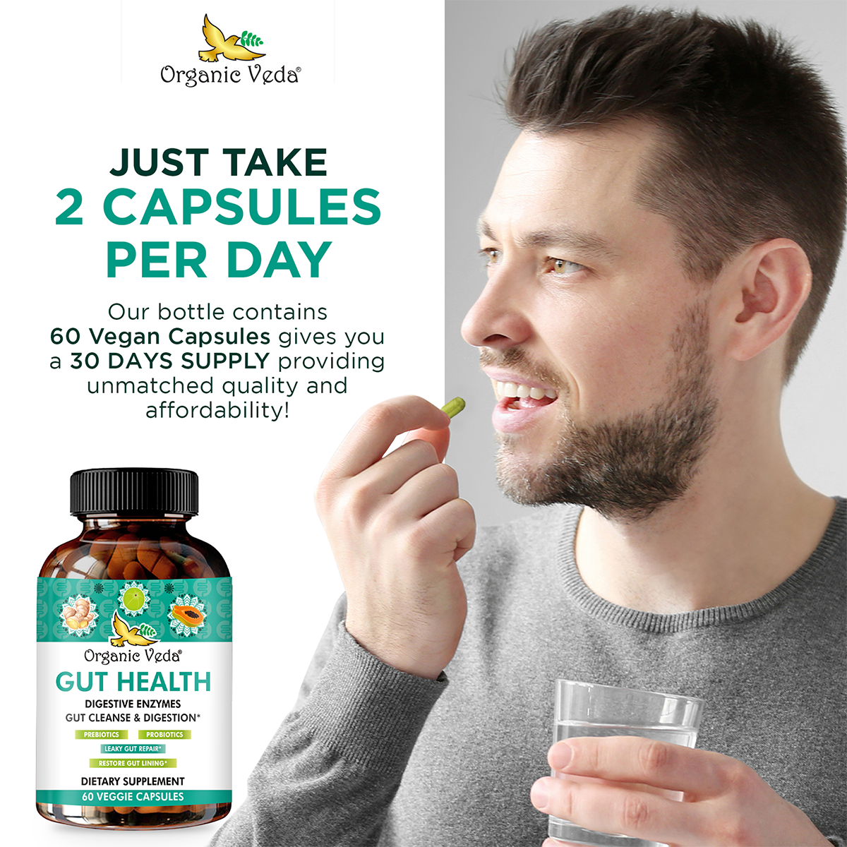 Gut Health Digestive Enzymes Capsules