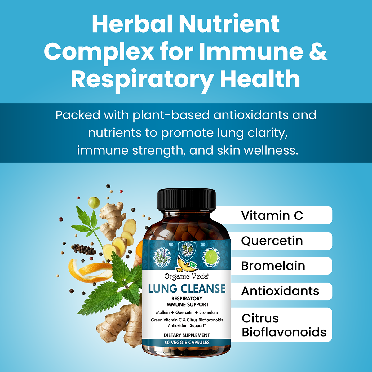 Mullein and Quercetin Lung Capsules