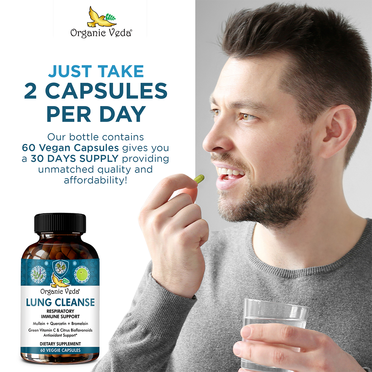 Mullein and Quercetin Lung Capsules