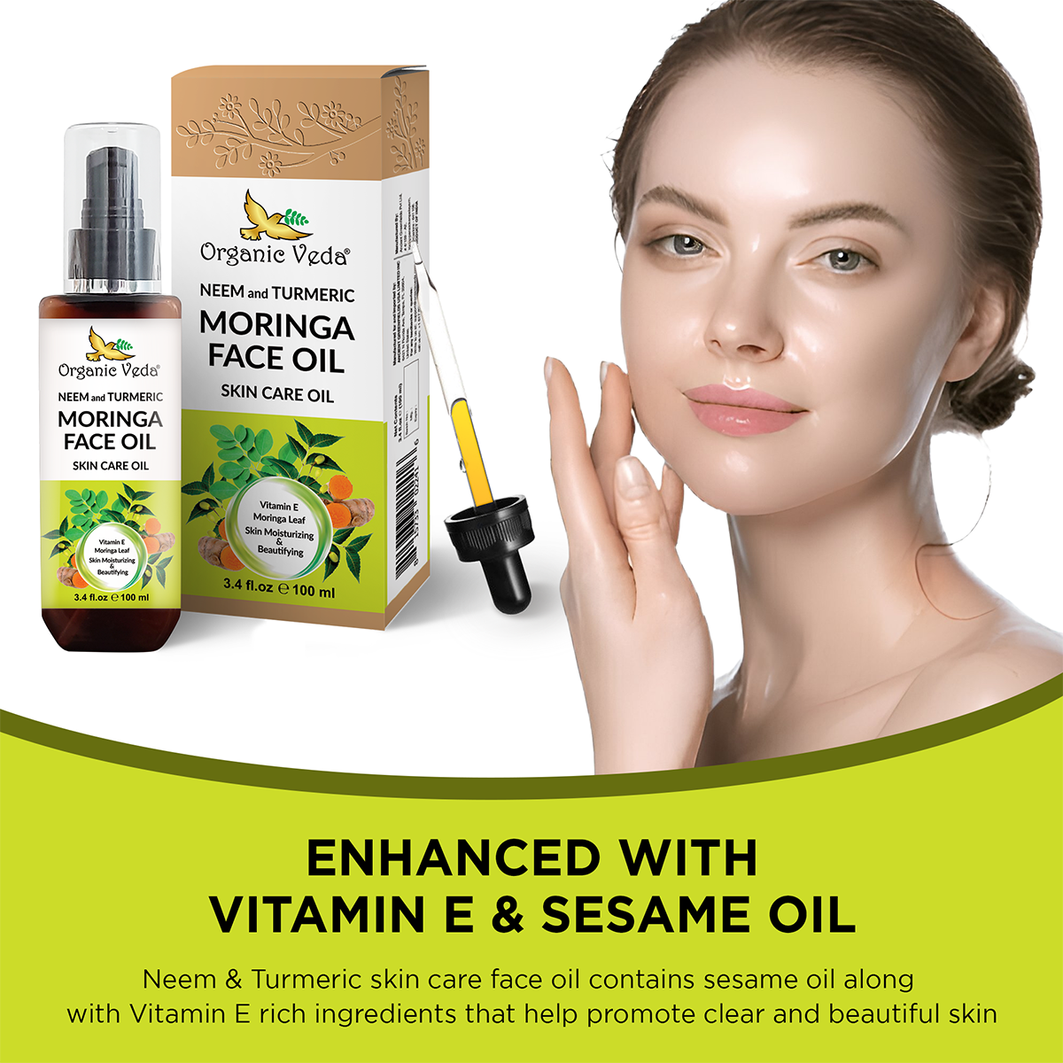 Neem & Turmeric Moringa Face & Body Oil
