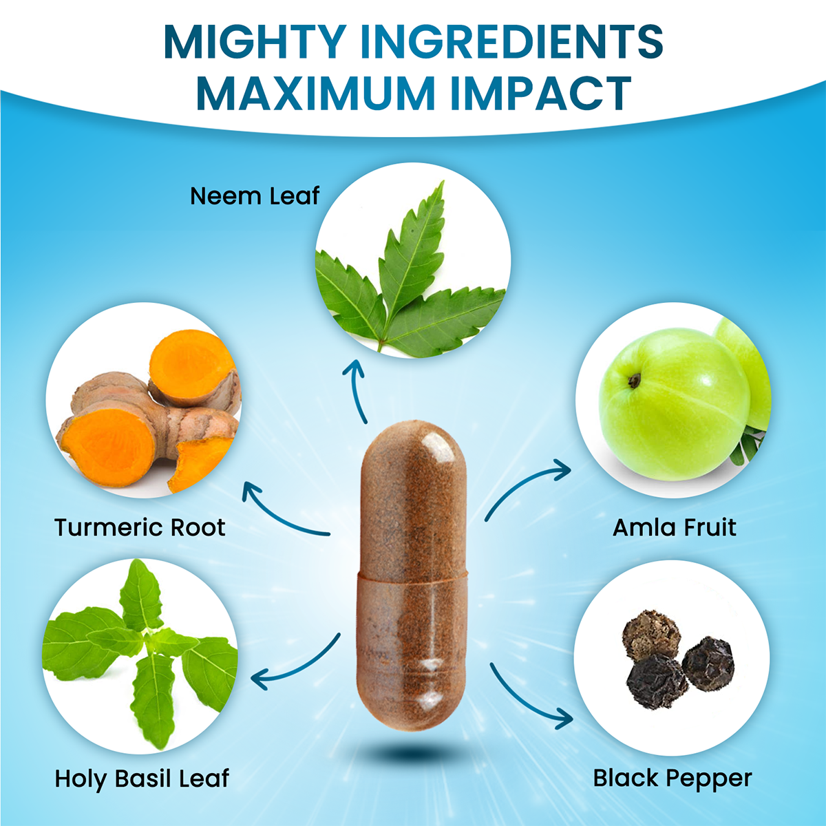 Neem & Turmeric Immune Support Capsules