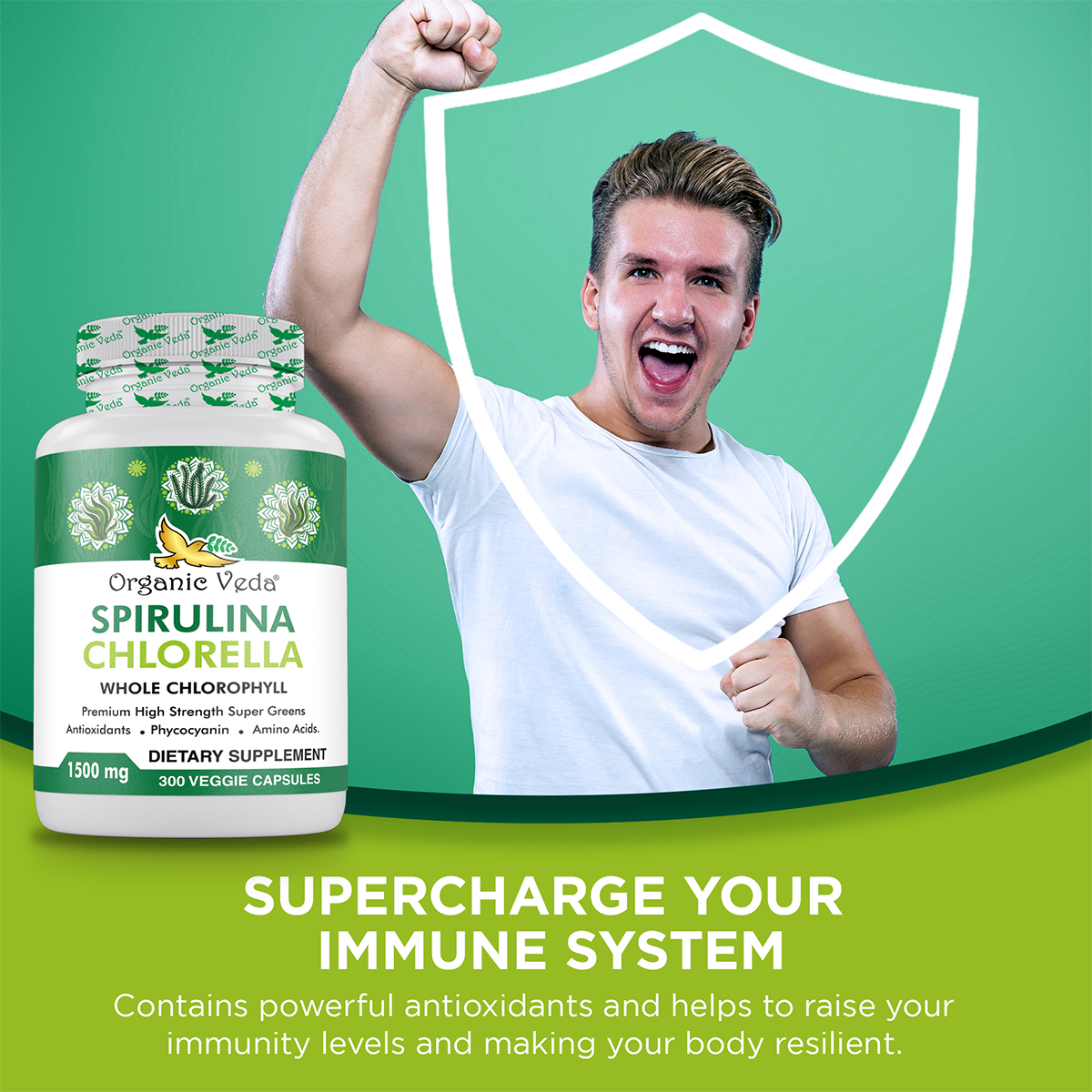 Spirulina Chlorella Capsules