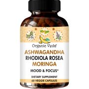 Ashwagandha Rhodiola Rosea Moringa Mood & Focus Capsules