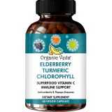 Elderberry Turmeric Chlorophyll Capsules (60 Count) Main Image