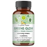 Greens Glow Biotin and Vegan Collagen Capsules 120 Count Main Image
