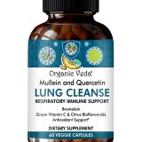 Mullein and Quercetin Lung Cleanse Respiratory Immune Support 60 Count Capsules Main Image