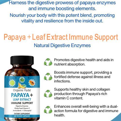 Papaya + Leaf Extract Immune Support Capsules