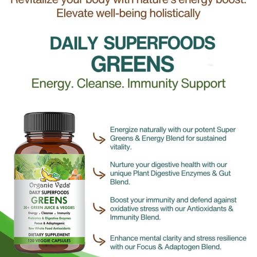 Daily Superfoods Greens – 30+ Green Juices & Veggies