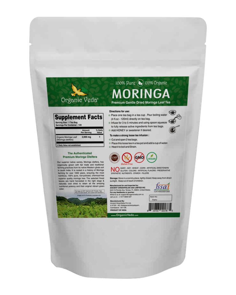 Moringa Original Tea 120 Count back image